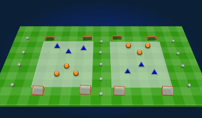 Football/Soccer Session Plan Drill (Colour): Arrival Games