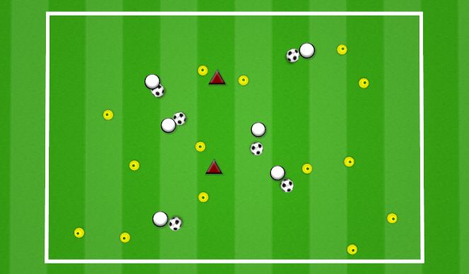 Football/Soccer Session Plan Drill (Colour): GOAL MUNCHERS