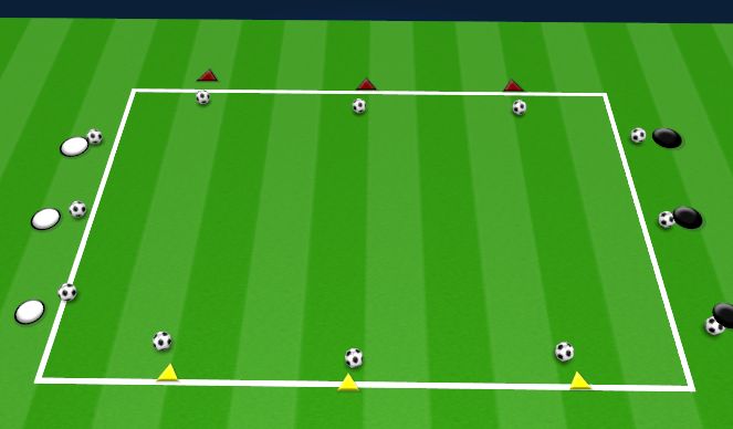 Football/Soccer Session Plan Drill (Colour): ONE SIDE AT A TIME