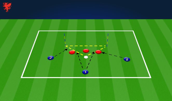 Football/Soccer Session Plan Drill (Colour): DTG: LOW DIVING (4)