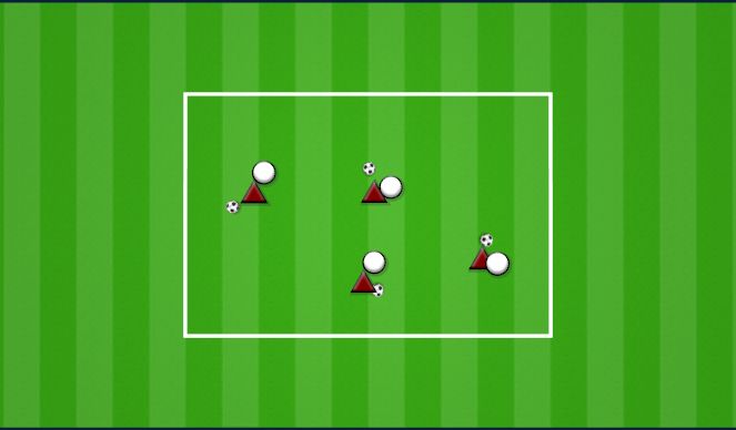 Football/Soccer Session Plan Drill (Colour): BALL IN HAND