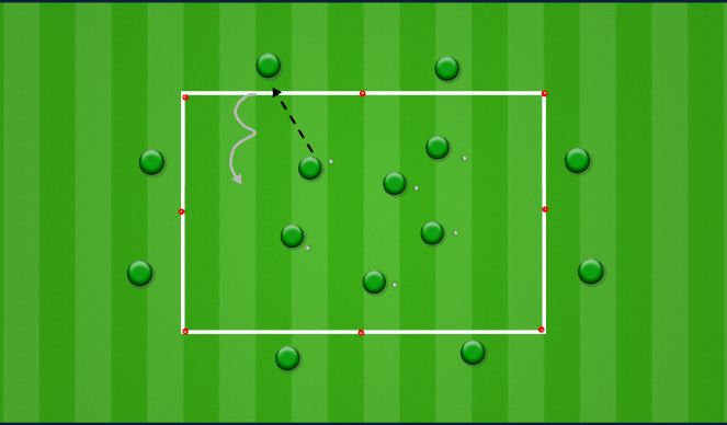 Football/Soccer Session Plan Drill (Colour): Passing Progression