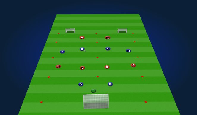 Football/Soccer Session Plan Drill (Colour): Themed SSG