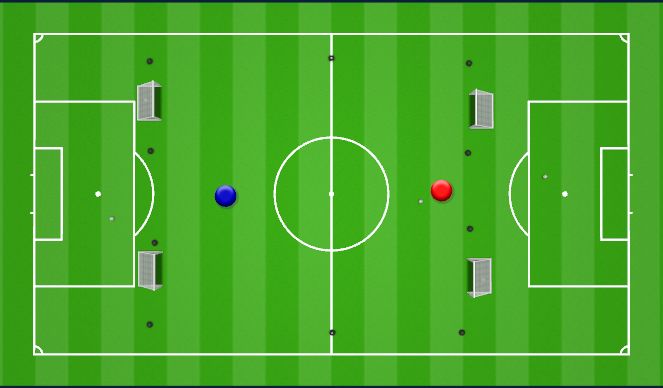 Football/Soccer Session Plan Drill (Colour): 1 v 1