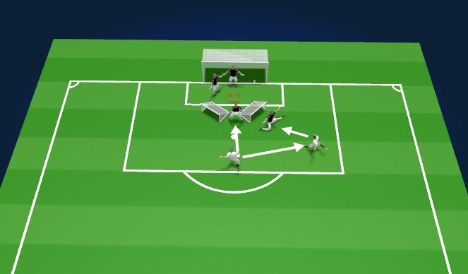 Football/Soccer Session Plan Drill (Colour): Warm up