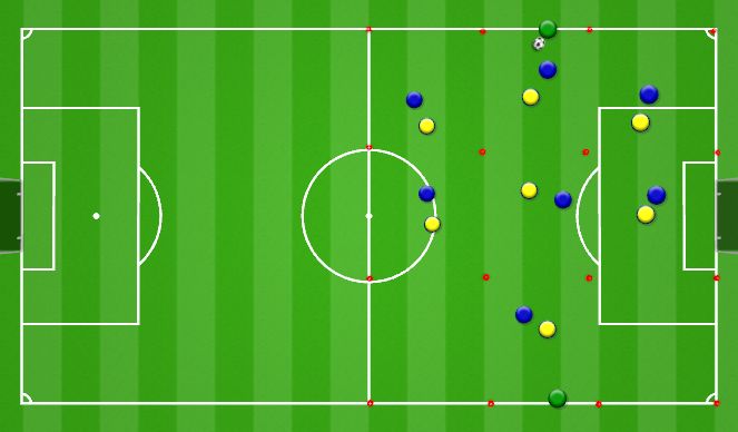 Football/Soccer Session Plan Drill (Colour): Animation 1