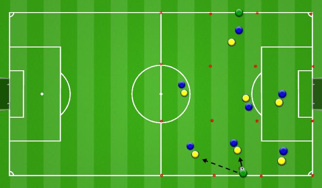 Football/Soccer Session Plan Drill (Colour): Animation 2