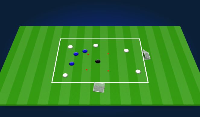 Football/Soccer Session Plan Drill (Colour): Rondo