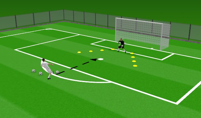 Football/Soccer Session Plan Drill (Colour): 1