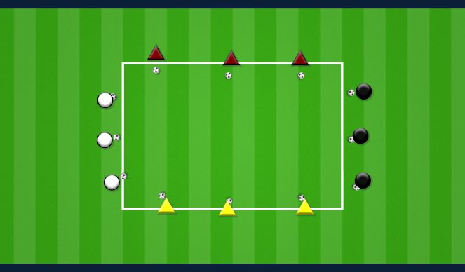 Football/Soccer Session Plan Drill (Colour): ONE SIDE AT A TIME