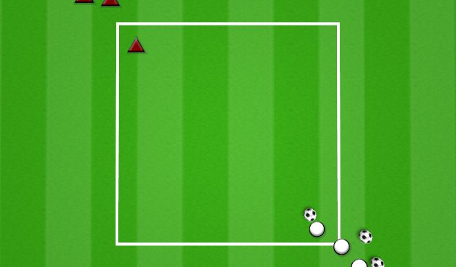 Football/Soccer Session Plan Drill (Colour): 1V1 TO ENDLINES