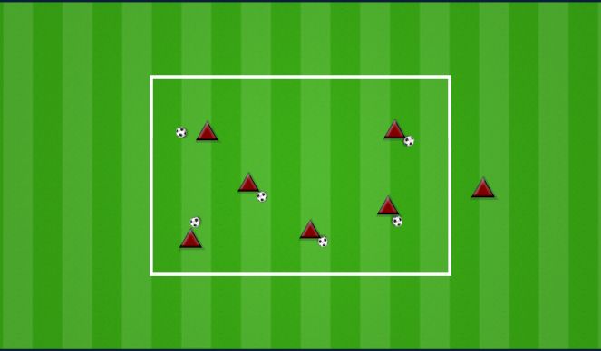 Football/Soccer Session Plan Drill (Colour): BANDIT BALL