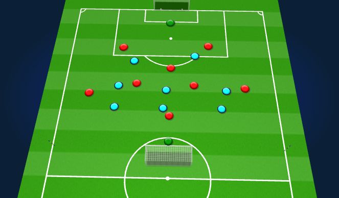Football/Soccer Session Plan Drill (Colour): Training Game