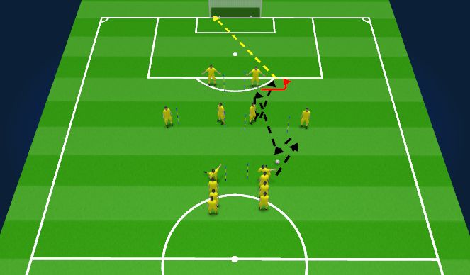 Football/Soccer Session Plan Drill (Colour): Warm Up