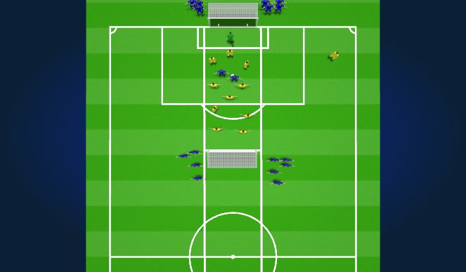 Football/Soccer Session Plan Drill (Colour): Rondo