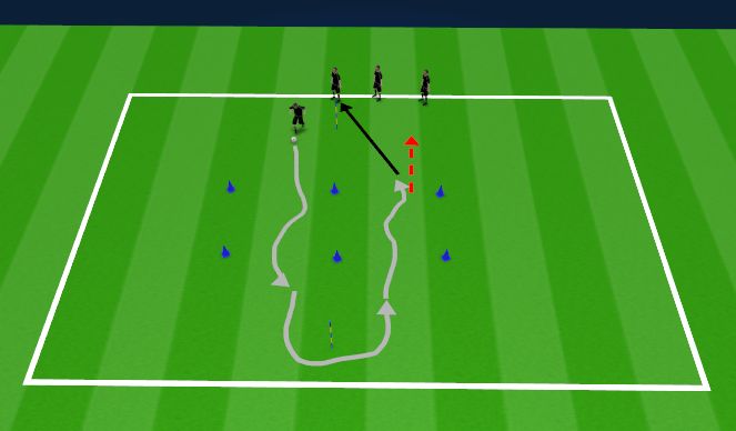Football/Soccer Session Plan Drill (Colour): Teatevõistlus