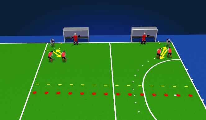 Hockey Session Plan Drill (Colour): Screen 1