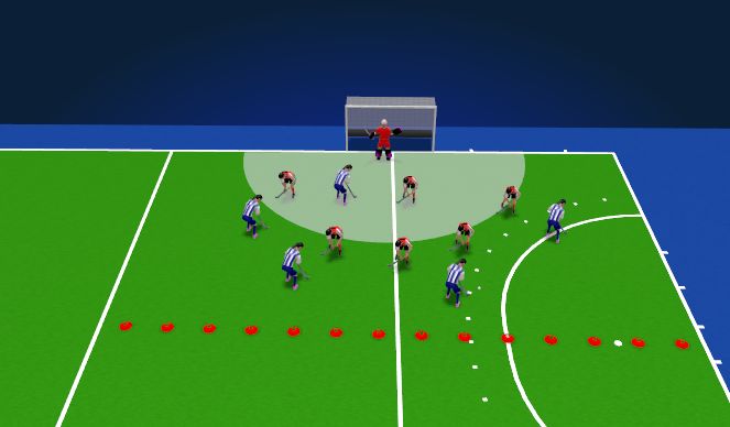 Hockey Session Plan Drill (Colour): Screen 2
