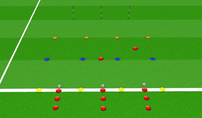 Football/Soccer Session Plan Drill (Colour): Warm-Up -
