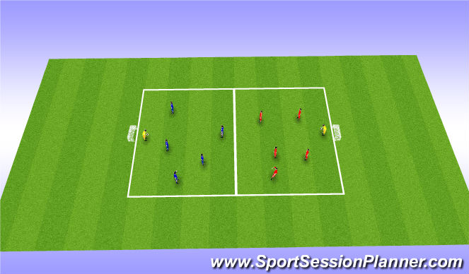 Football/Soccer Session Plan Drill (Colour): Free Play