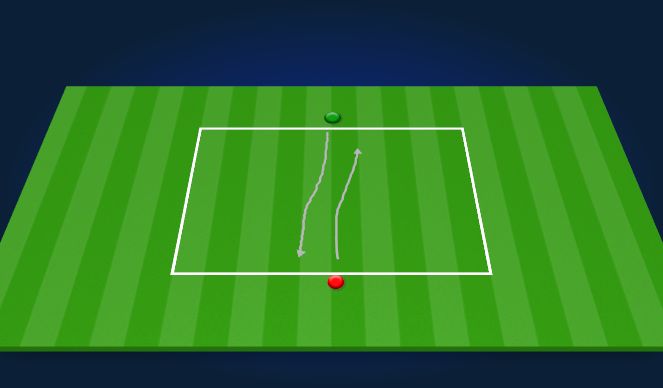 Football/Soccer Session Plan Drill (Colour): Agility Pair with Ball and Transition (Part)