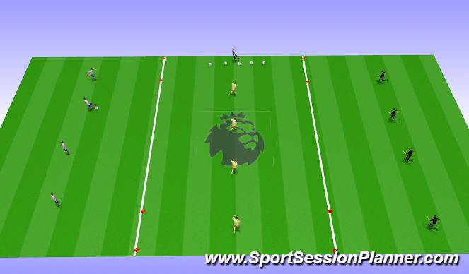 Football/Soccer Session Plan Drill (Colour): Animation 2