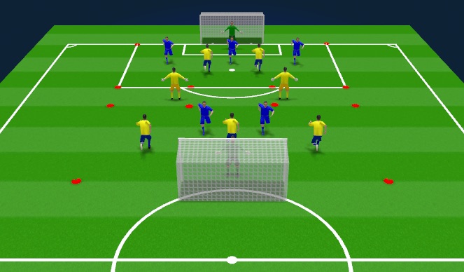 Football/Soccer Session Plan Drill (Colour): Expansion Phase