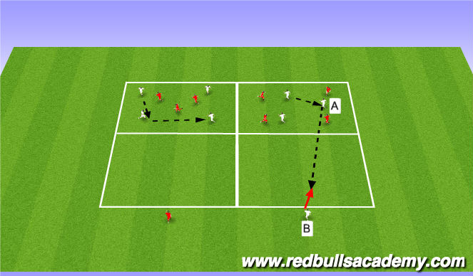 Football/Soccer Session Plan Drill (Colour): Warm up