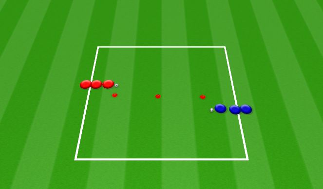 Football/Soccer Session Plan Drill (Colour): 3 Cone Technical Mastery