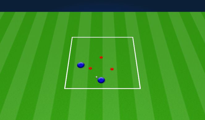 Football/Soccer Session Plan Drill (Colour): Triangle Partner FitSkill