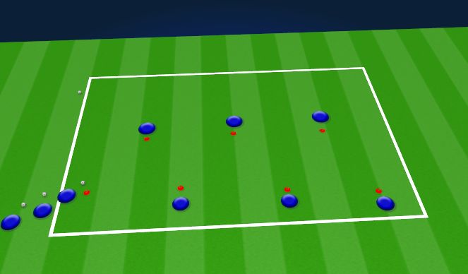 Football/Soccer Session Plan Drill (Colour): Zig Zag Speed Dribble