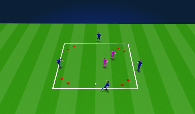 Football/Soccer Session Plan Drill (Colour): Rondo