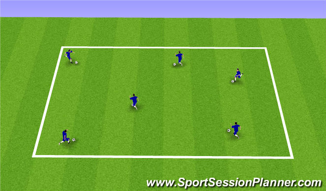 Football/Soccer Session Plan Drill (Colour): U7-U8