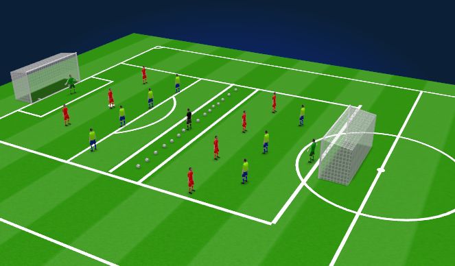Football/Soccer Session Plan Drill (Colour): Decisions Decisions