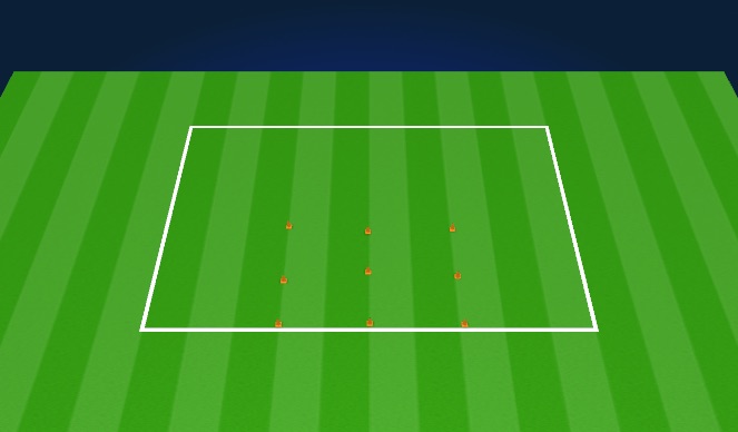 Football/Soccer Session Plan Drill (Colour): Warm Up 2 Lines 