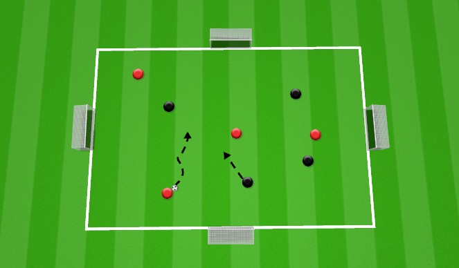 Football/Soccer Session Plan Drill (Colour): 4v4 Switch it up