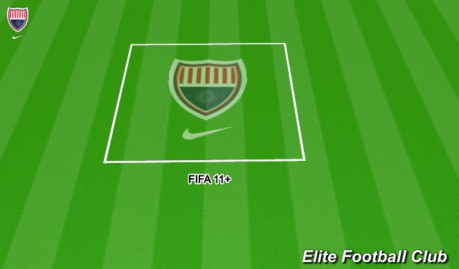 Football/Soccer Session Plan Drill (Colour): Warm Up