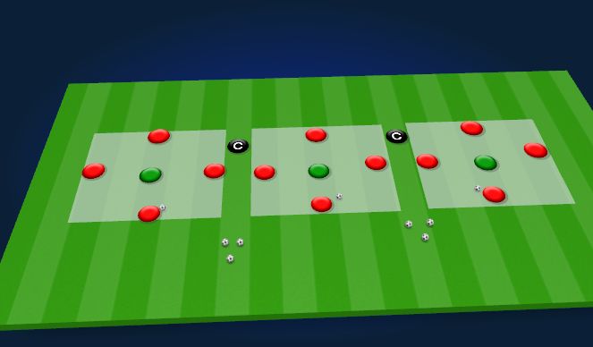 Football/Soccer Session Plan Drill (Colour): Rondo 4 vs 1