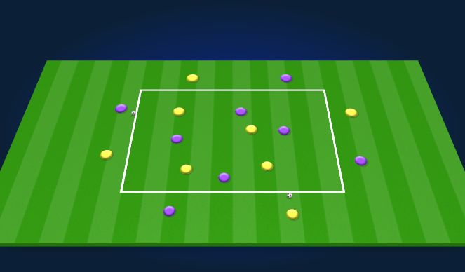 Football/Soccer Session Plan Drill (Colour): Pass Animation