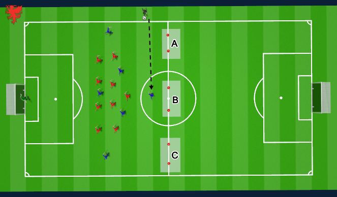 Football/Soccer Session Plan Drill (Colour): Animation 4