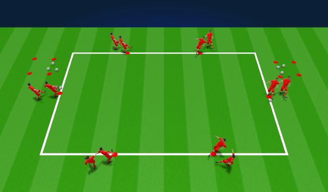 Football/Soccer Session Plan Drill (Colour): Animation 1