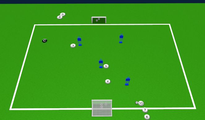 Football/Soccer Session Plan Drill (Colour): Animation 1
