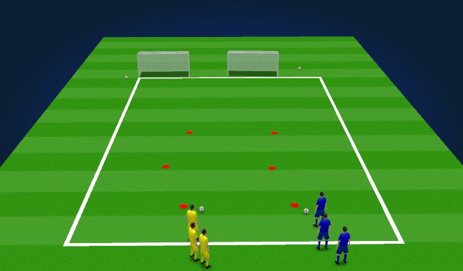 Football/Soccer Session Plan Drill (Colour): Shooting