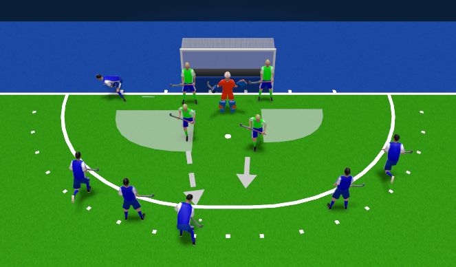 Hockey Session Plan Drill (Colour): Screen 1