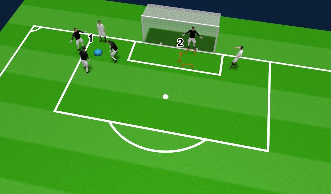 Football/Soccer Session Plan Drill (Colour): warm up