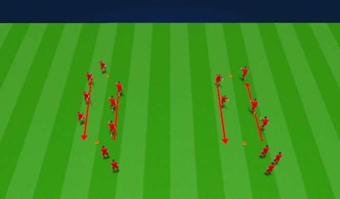 Football/Soccer Session Plan Drill (Colour): Warm-up