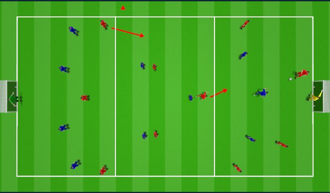 Football/Soccer Session Plan Drill (Colour): Possession + Transition 