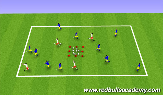 Football/Soccer Session Plan Drill (Colour): Ghostbusters