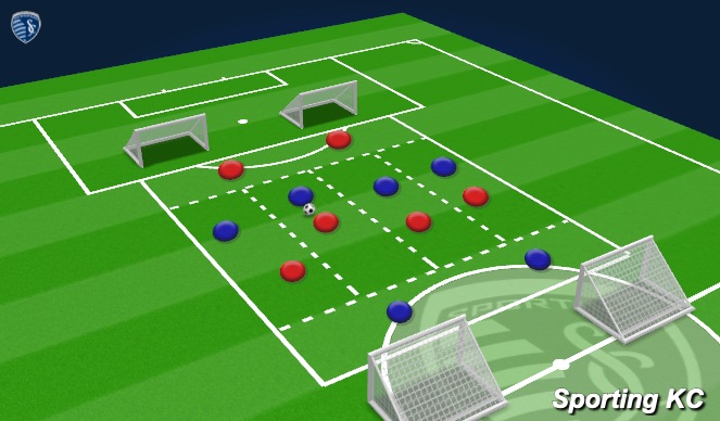 Football/Soccer Session Plan Drill (Colour): Exercise 3