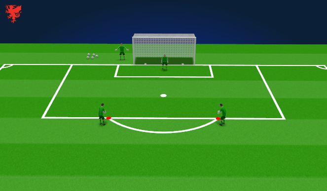 Football/Soccer Session Plan Drill (Colour): Warm Up